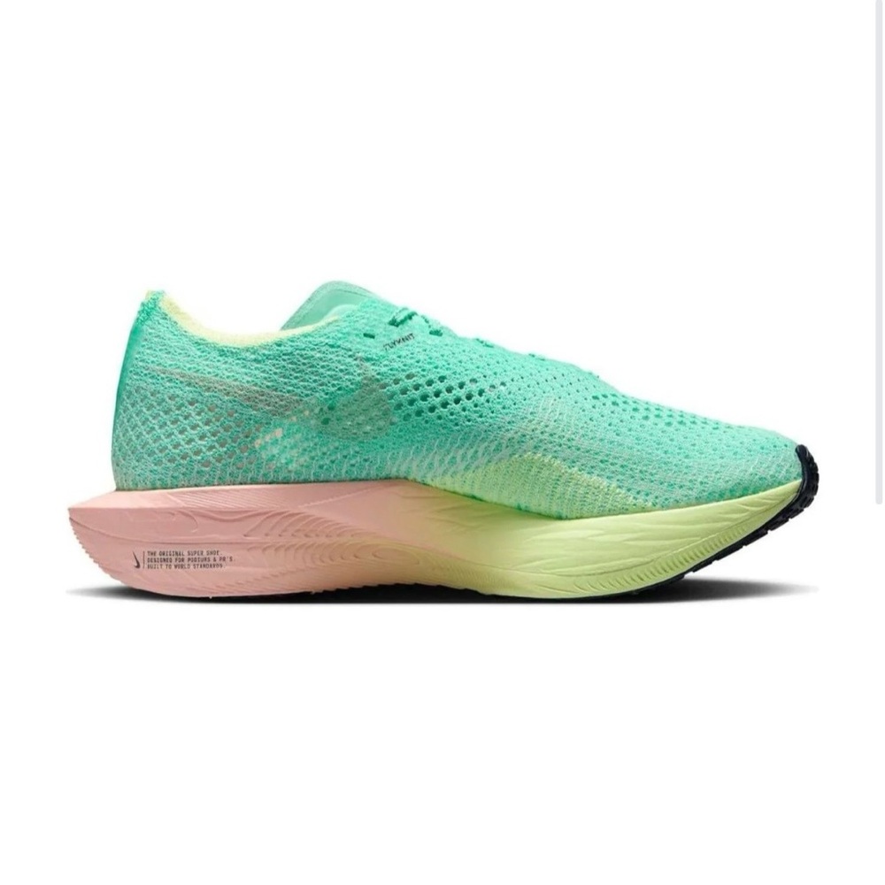 Nike Womens ZoomX VaporFly Next% 3 'Mint Foam Sunset Tint' Sz 7.5 - Picture 6 of 10